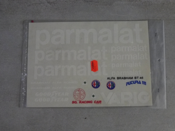 Robbe SG Futura 111 Alfa Bramham BT 46 decal sheet # 6026